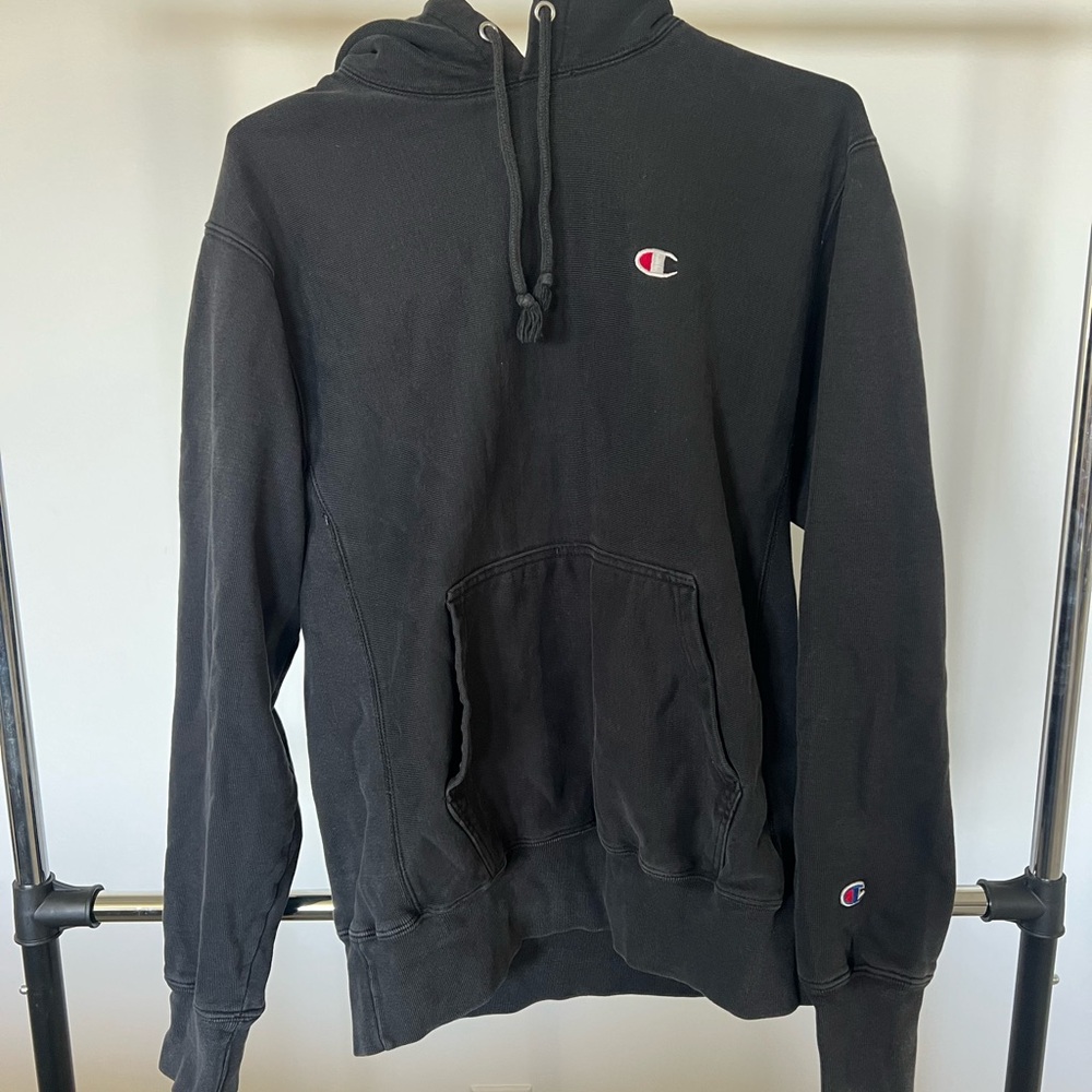 Champion Black Classic Crew Neck Sweater